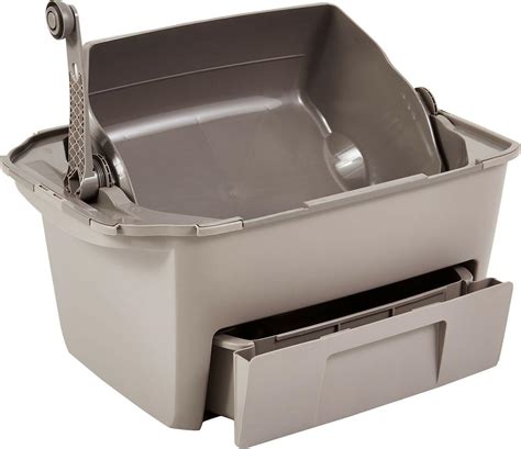 stainless steel cat box sifter|litter box with sifting tray.